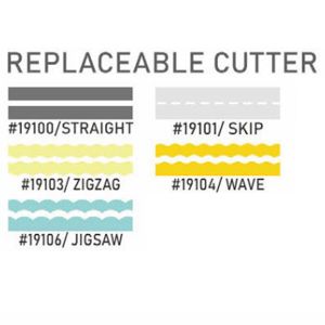 Replacable cutter blades - Cutter head-straight, skip, zigzag, wave, jigsaw each 1pc